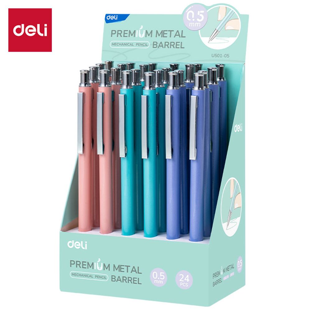 TEHNIČKA OLOVKA DELI 0,5mm PREMIUM METALNA EU501-05 slika 1