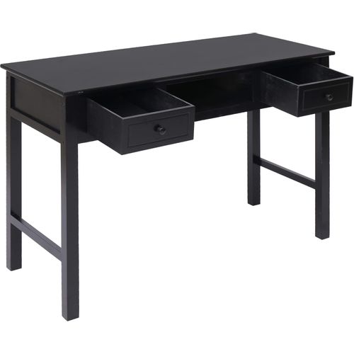 Pisaći stol crni 110 x 45 x 76 cm drveni slika 3