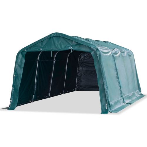 Uklonjivi šator za stoku PVC 550 g/m² 3,3 x 6,4 m tamnozeleni slika 31