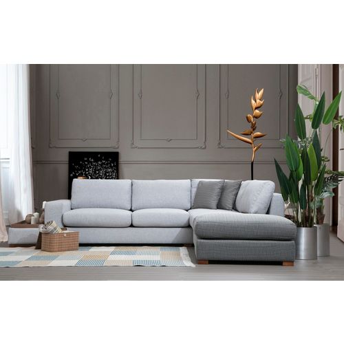 Atelier Del Sofa Kutna garnitura LOOP 4, siva - svjetlo siva, Loop 4 slika 9