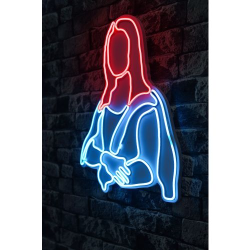 Wallity Ukrasna plastična LED rasvjeta, Mona Lisa - Red slika 11