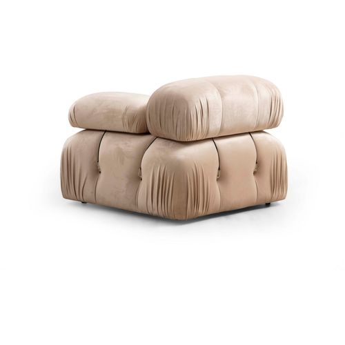 Atelier Del Sofa Trosjed, Krem, Bubble 3 Seater ( L1-O1-1R) - Velvet slika 4