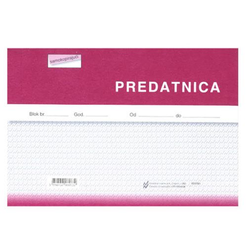 I-25/NCR PREDATNICA; Blok 4 x 25 listova, 21 x 14,8 cm slika 1