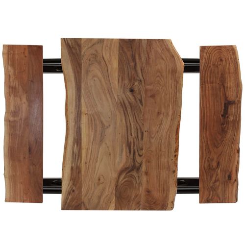 Barski stol s klupama od masivnog bagremovog drva 120x50x107 cm slika 20