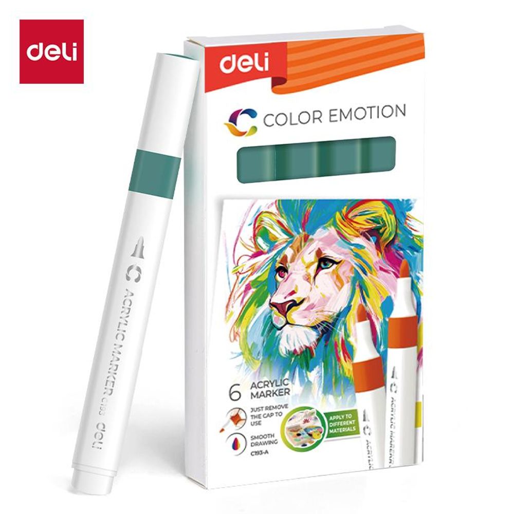 AKRILNI MARKER DELI PASTELNO ZELENI COLOR EMOTION EC193A-Pastel Green 152 slika 1