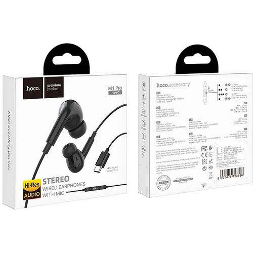 Hoco - Stereo slušalice (M1 Pro) - USB Type-C s mikrofonom, 1,2 m - crne slika 6
