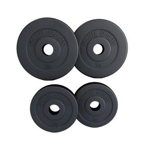 Set plastičnih olimpijskih tegova 30 kg (2x5 + 2x10 kg)