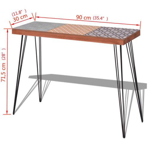 Konzolni Stol 90x30x71,5 cm Smeđi slika 43