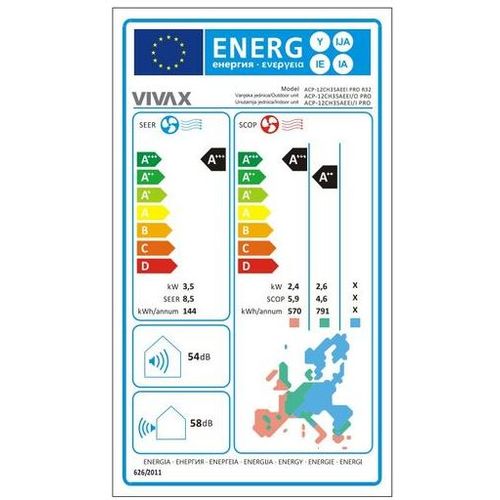 Vivax Cool, klima uređaj ACP-12CH35AEEI R32 PRO slika 2