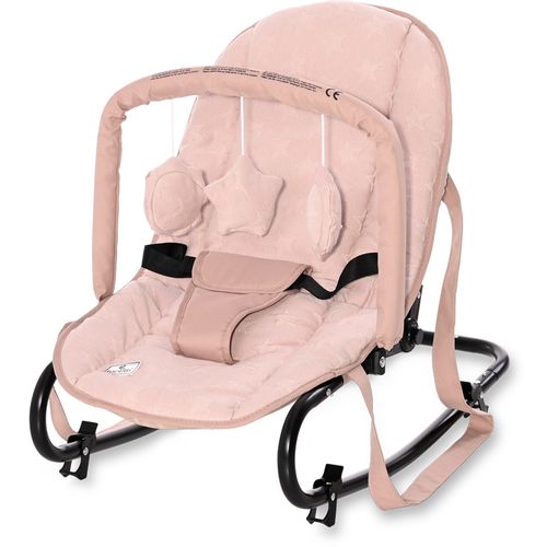 LORELLI ELIZA LUXE Njihalica za Bebe Cameo Rose Stars (0+mj/do 9kg) slika 2