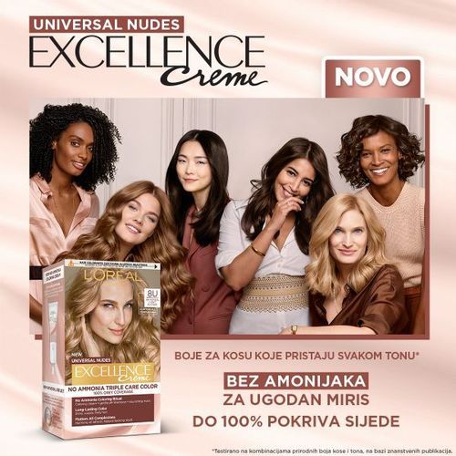 L'Oreal Excellence Farba Za Kosu Universal Nude Dark Brown 3U slika 3