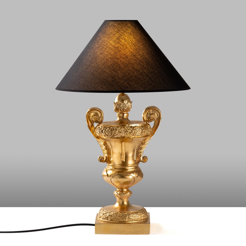 ELEGANZE-5331 Zlatno-Crna Stočna Lampa slika 5