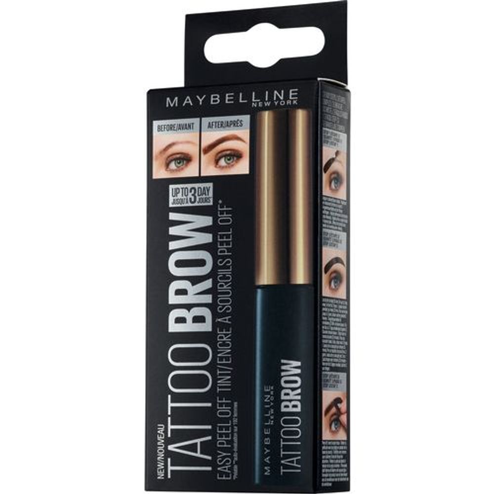 Maybelline New York Tattoo Brow Peel-Off Gel za obrve 1 Light Brown slika 2