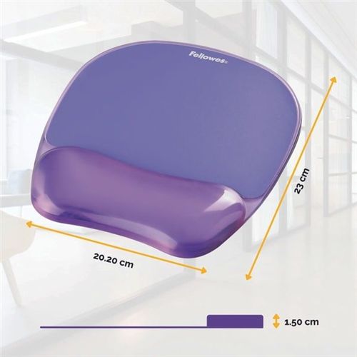 Podloga sa odmaračem za zglob sa gelom FELLOWES CRYSTALS 9144104 purple slika 2