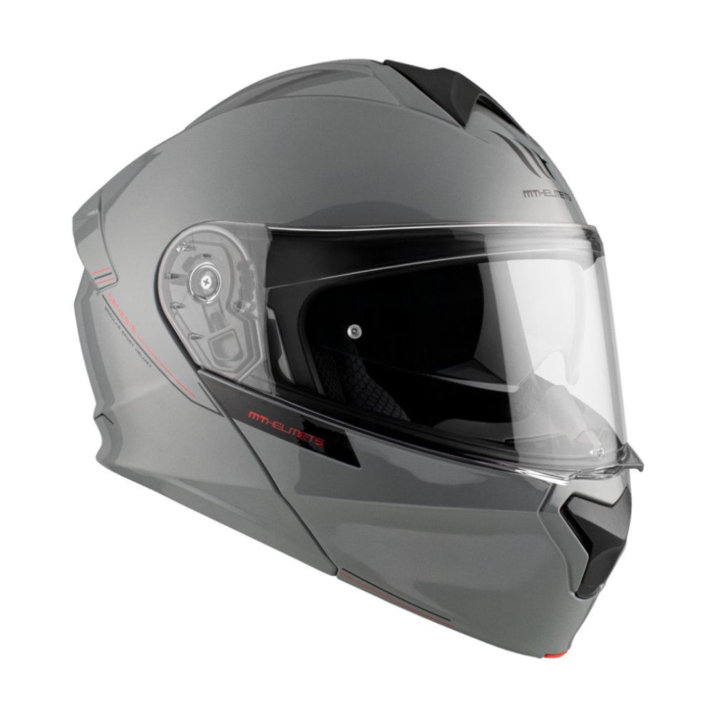 MT Helmets vizir za moto kacigu Genesis SV Solid A12 Gloss Grey slika 4