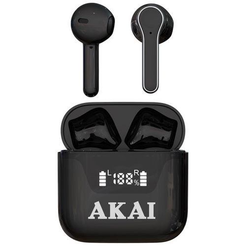 AKAI slušalice sa mikrofonom, Bluetooth, In-ear, crne BTE-J101 slika 3