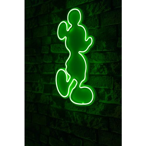 Wallity Ukrasna plastična LED rasvjeta, Mickey Mouse - Green slika 1