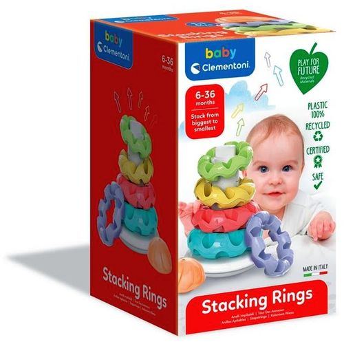 Clementoni Stacking Rings - Baby Prstenovi za slaganje slika 1