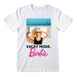 Majica Kratkih Rukava Barbie Vacay Mode Bijela Uniseks XL