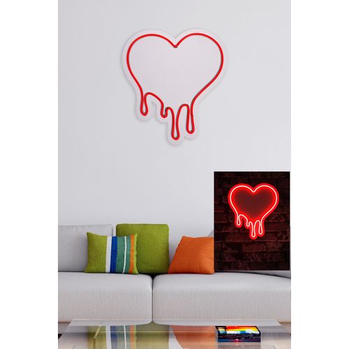 Wallity Ukrasna plastična LED rasvjeta, Melting Heart - Red slika 3