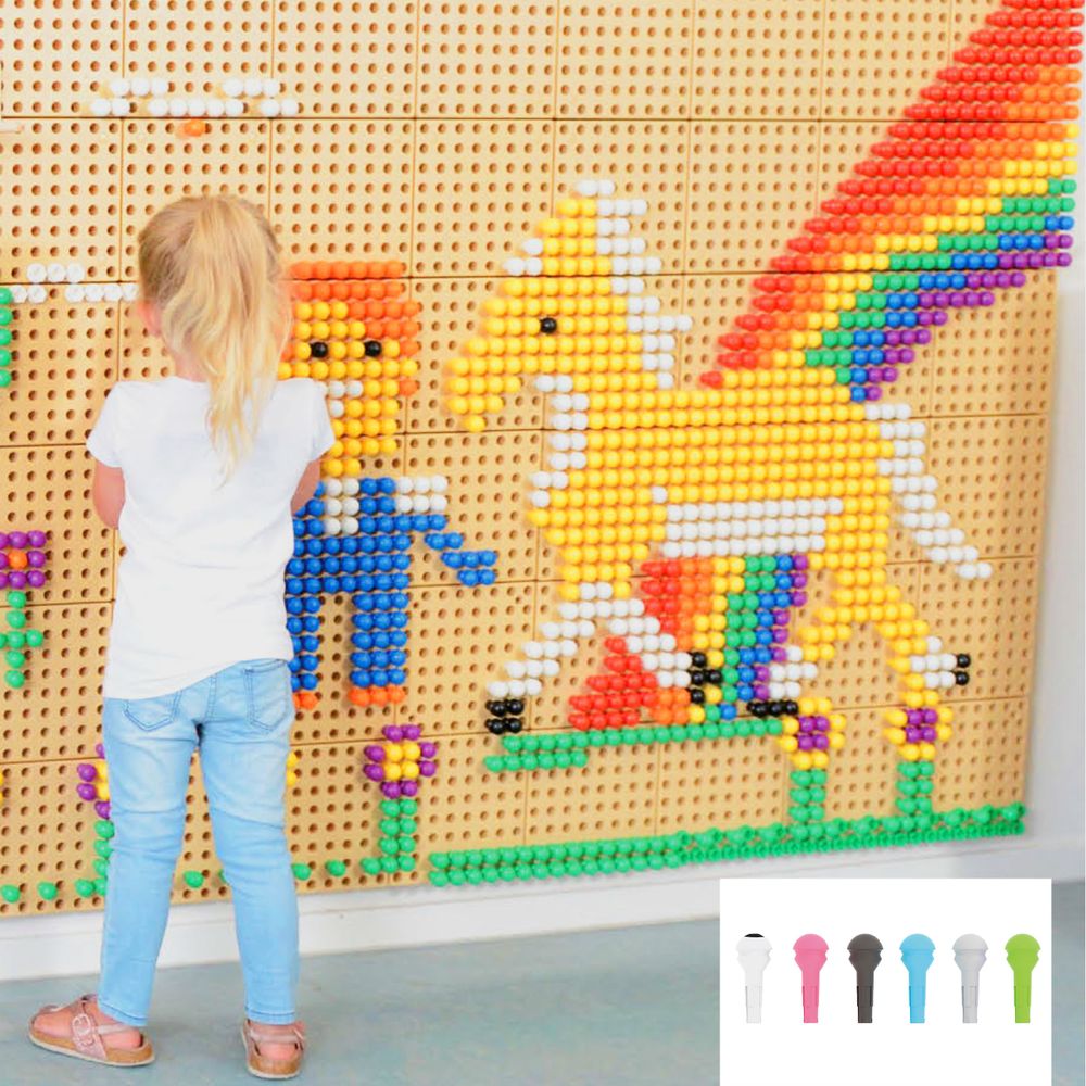 Masterkidz čavlići za ploču 512 kom. - 6 boja slika 2