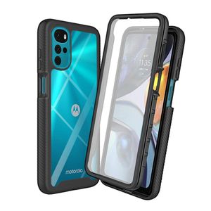 Techsuit - Defense360 Pro + Screen Protector - Motorola Moto G22 - crna