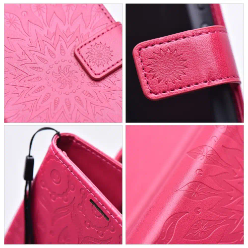 MEZZO Book case preklopna torbica za XIAOMI Redmi 12 4G / 12 5G mandala magenta slika 4