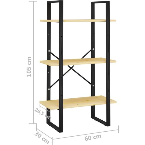 Police za pohranu 60 x 30 x 105 cm od masivne borovine slika 16