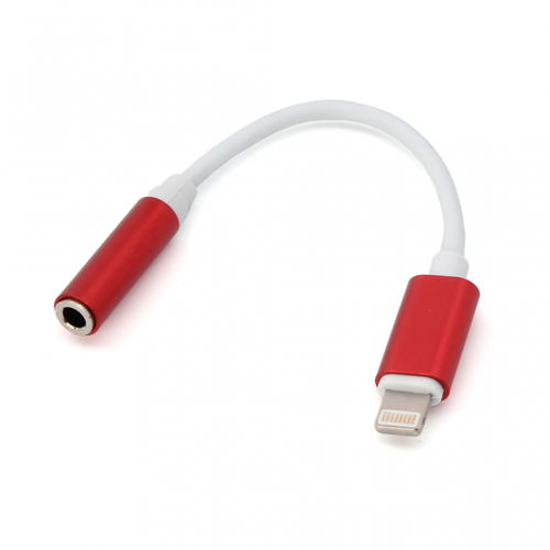 Adapter za slusalice iP-11 iPhone lightning na 3.5mm crveni slika 1