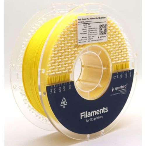 3DP-PLA1.75HY-01-Y PLA filament velike brzine za 3D stampac 1.75mm, kotur 1KG YELLOW slika 1