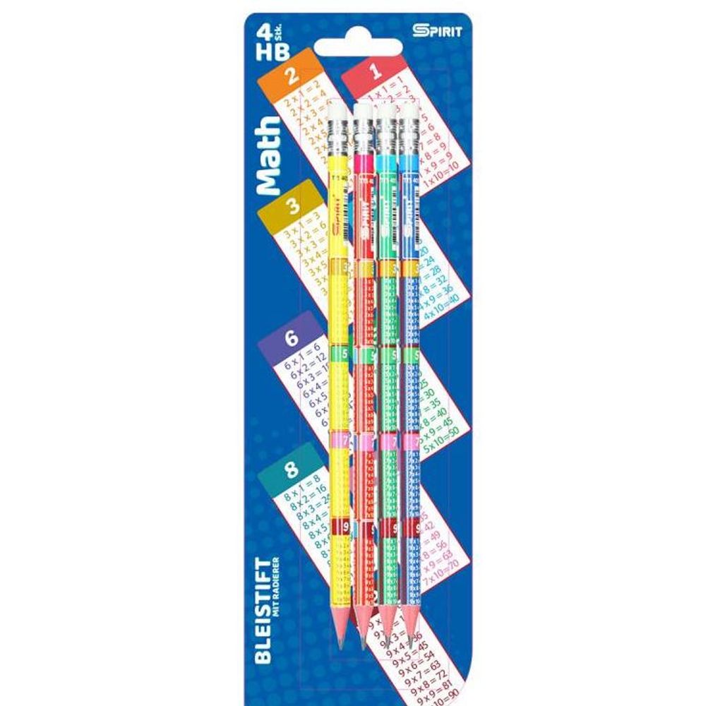 Spirit of Lifestyle Drvena Olovka Mathematic, 4/1 (Blister) slika 1