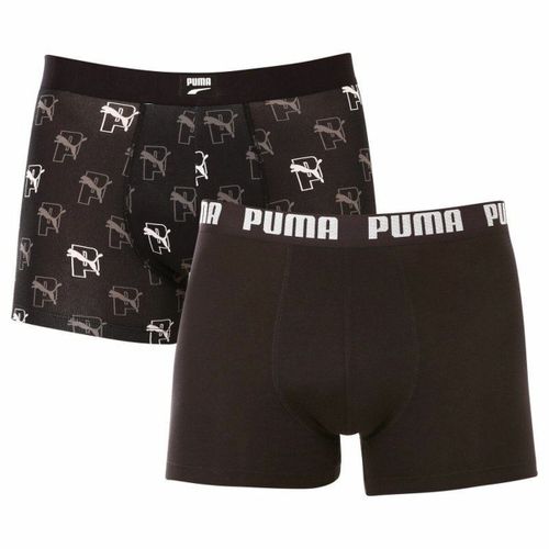 Muške Bokserice Puma Cat Aop 2 kom. Crna 2XL slika 2