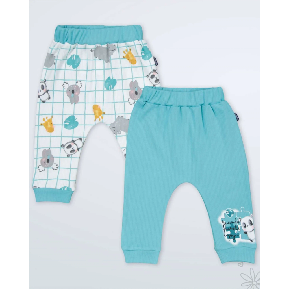 Miniworld Donji dio trenerke za bebe Panda 2, 2kom slika 1