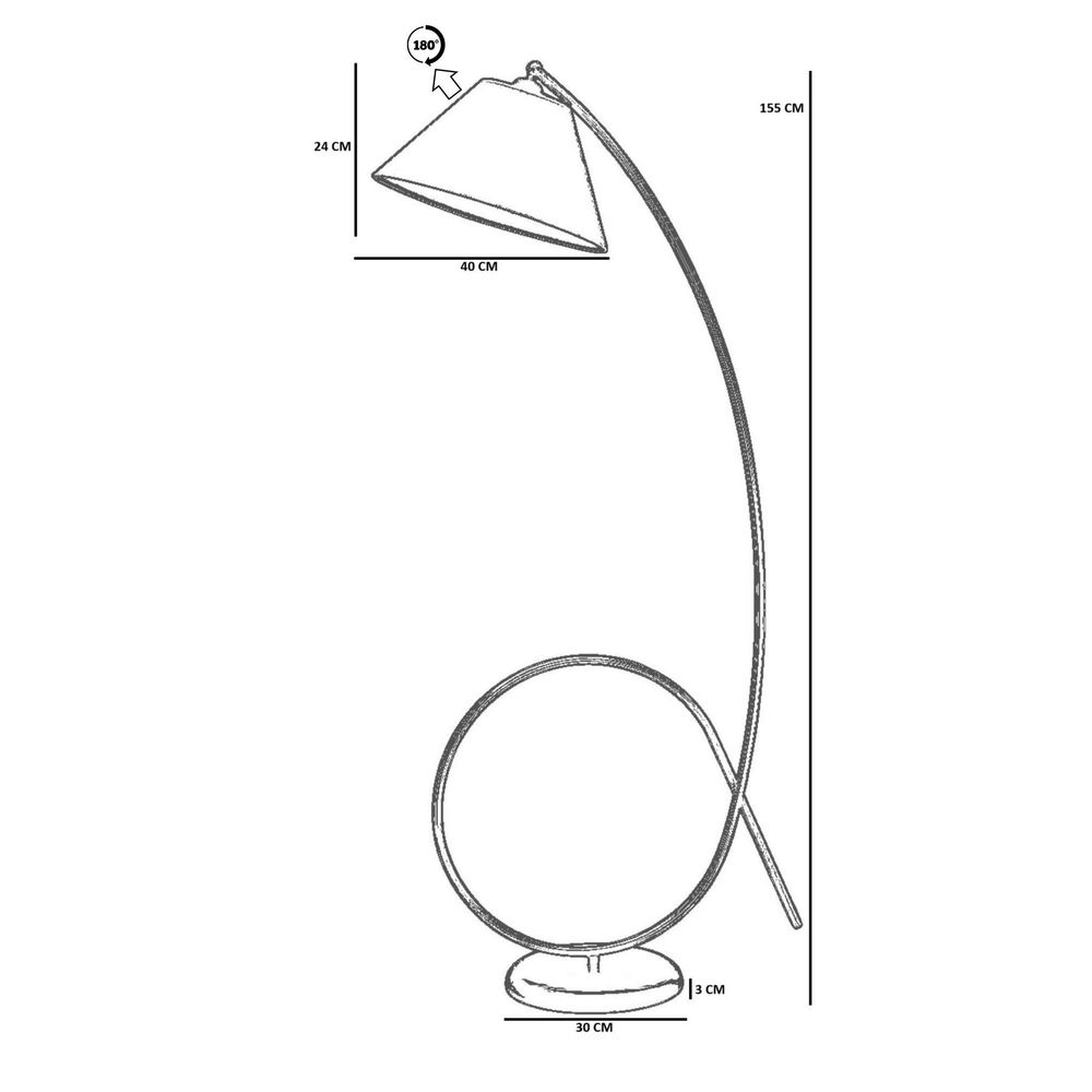 Opviq Podna lampa 392, Narančasta slika 4