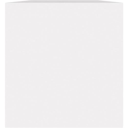 Kutija za pohranu vinilnih ploča bijela 71 x 34 x 36 cm drvena slika 22