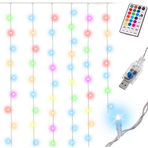 LED zavjese 3x3m na daljinski upravljač 16 boja slika 1