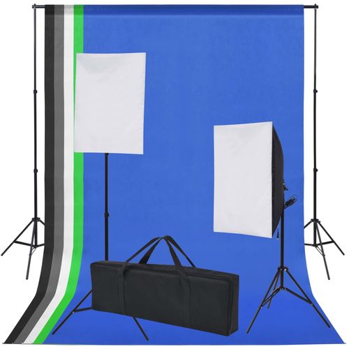 Oprema za Foto Studio: 5 Raznobojnih Pozadina i 2 Softboxa slika 29