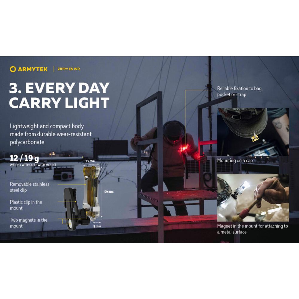 Armytek Baterijska lampa Zippy ES WR, Zelena slika 15