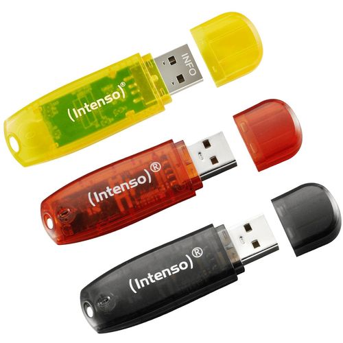 (Intenso) USB Flash drive 32GB Hi-Speed USB 2.0,Rainbow Line, 3 kom - USB2.0-32GB/Rainbow, 3 kom slika 1
