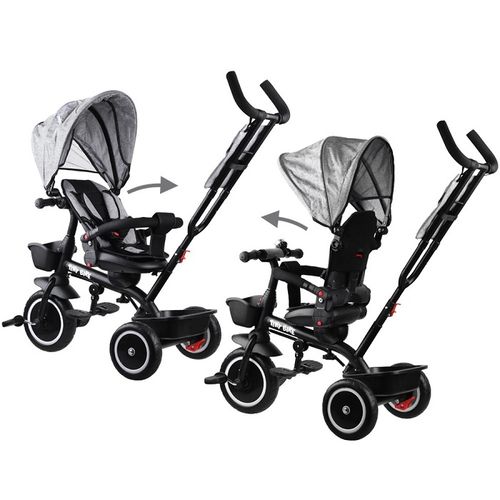 Tricikl Tiny bike 3 u 1 - Grey slika 2