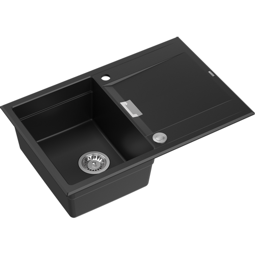 Quadron sudoper OWEN 111 čisto crna/čelik s daljinskim upravljanjem slika 1