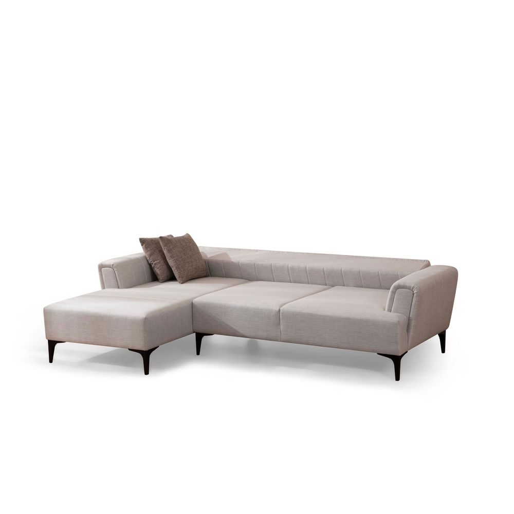 Ugaona Sofa na Razvlačenje Hamlet Left - Ecru Boja slika 6