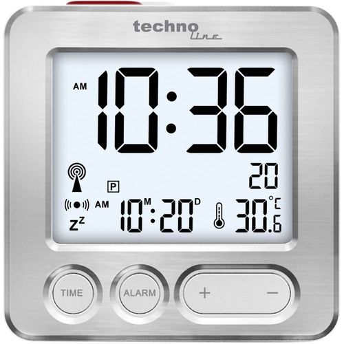 Techno Line WT 265 radijski budilica srebrna Vrijeme alarma 1 slika 4