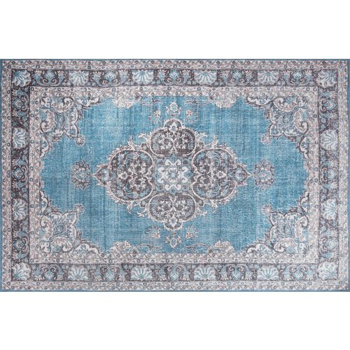 Conceptum Hypnose Blues Chenille - Plavi AL 201 Višebojni Tepih (140 x 190) slika 2