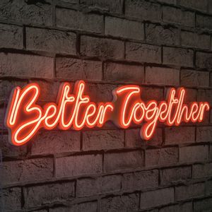 Better Together - Red Red Decorative Plastic Led Lighting