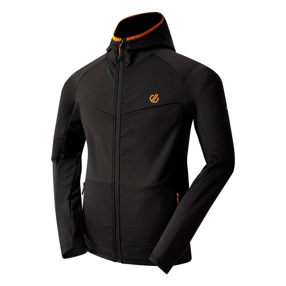 Dare2B Muški duks na kopčanje Assimilate IV Stretch, Black slika 2