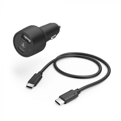 Hama Auto punjač USB-C, USB-A, PD 30W, kabl USB-C 1m slika 1