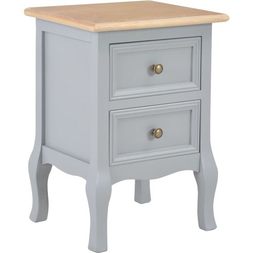 280038 Bedside Cabinets Grey 35x30x49 cm MDF slika 10