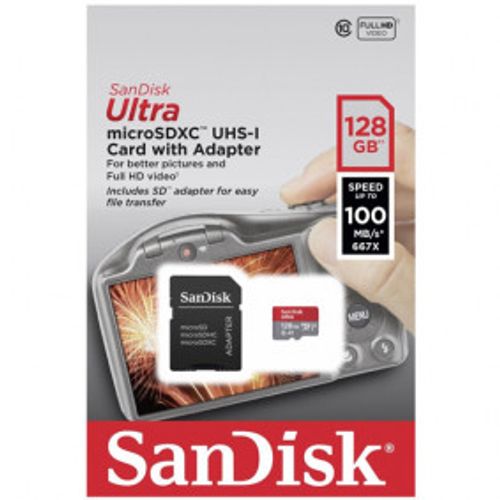 SanDisk 128GB Ultra Micro SDXC UHS-I CL10 A1 100MB/sec slika 1