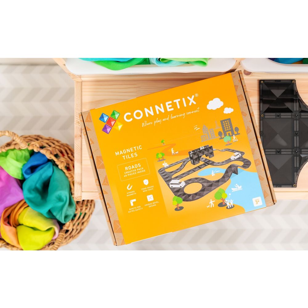 Connetix Magnetne pločice za slaganje Roads Creative Packs, 48kom slika 12